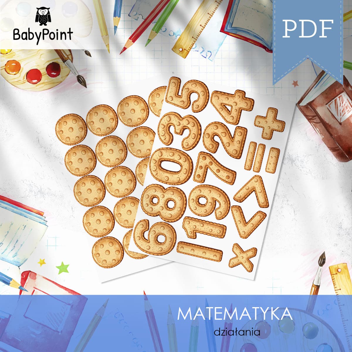 Działania matematyczne z ciasteczkami