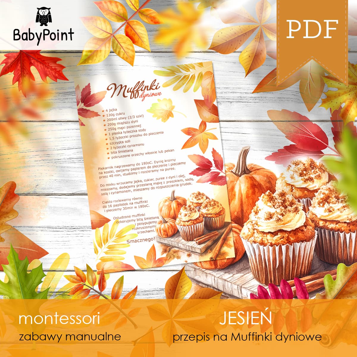 Przepis na muffinki dyniowe